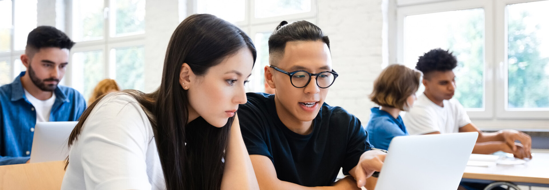 Students collaborating