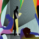 Illustration of figures using laptops