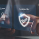 Person using multifactor authentication