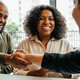 People meeting and shaking hands