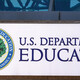 A sign outside the U.S. Department of Education's offices in Washington, D.C.