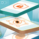 Illustration wherein layers of tech are providing cyber defense