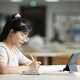 Student using tablet
