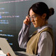 Person using computer