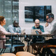 Business associates in a meeting room