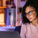 Student using computer