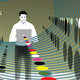 Illustration of person using computer
