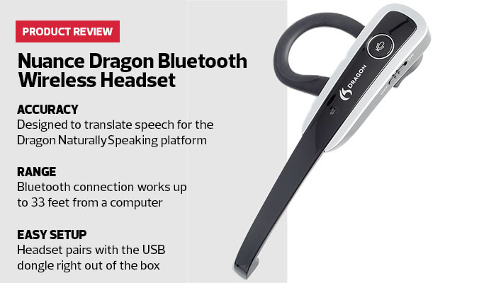 nuance dragon bluetooth headset