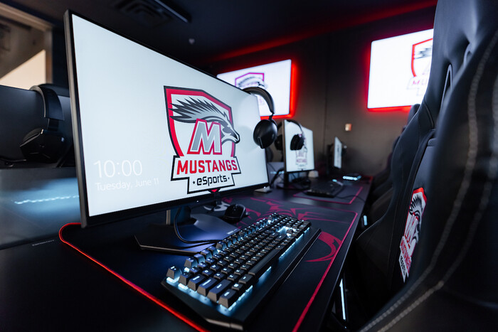 Image of esports facility at Montgomery County Community College