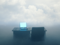 Fog computing concept art