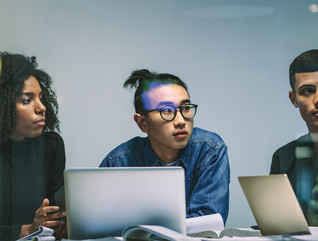College students discussing data privacy