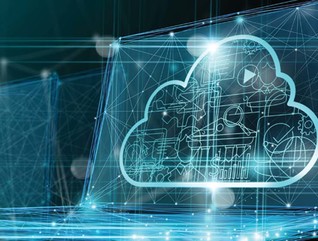 Futuristic illustration of the cloud