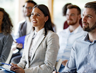 People attending a conference