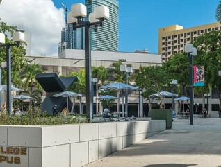 Miami Dade College's Wolfson Campus is pictured on a sunny day in Miami.