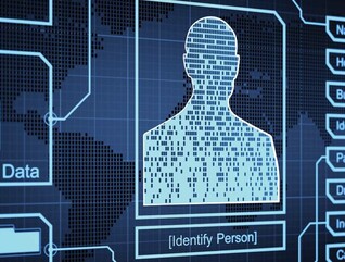 Illustration of a person's personal information on a computer screen