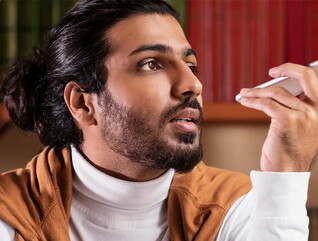 Person using smartphone