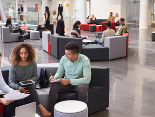 Modern space on campus