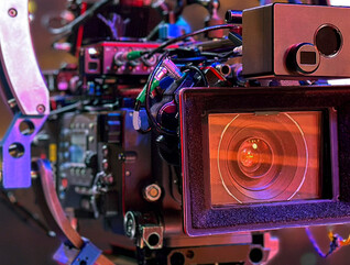 Camera in studio