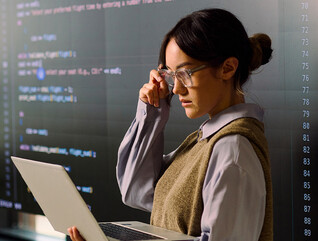 Person using computer