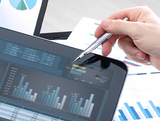 Person reviewing data