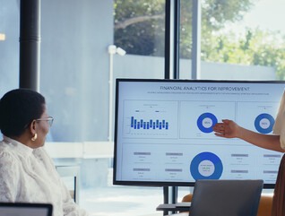 Person presenting data