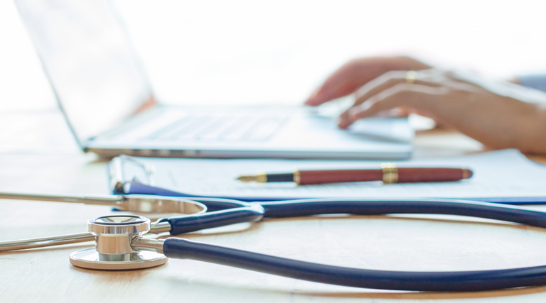 Doctor works remotely