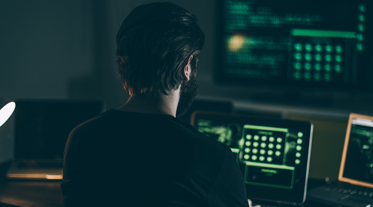 Guy at computer