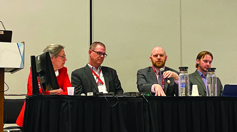 A panel presents at EDUCAUSE