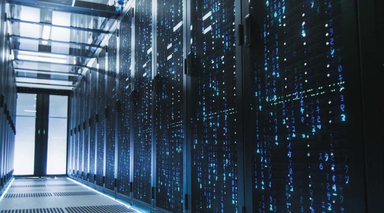 A large server room