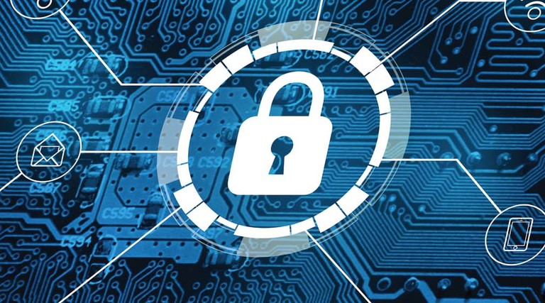 Illustration of a closed lock representing access controls