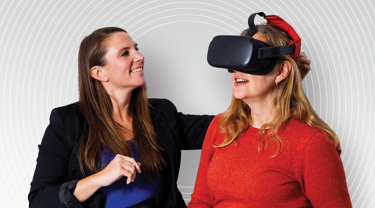 Eileen McGivney and Leanne Chukoskie, professors at Northeastern University