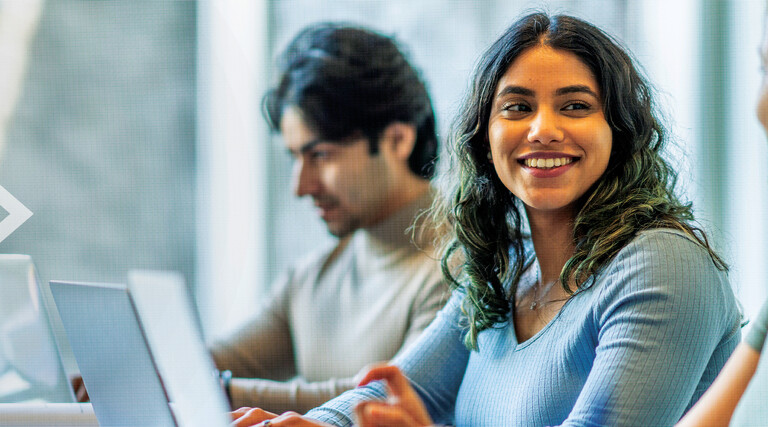 Students learning in the classroom