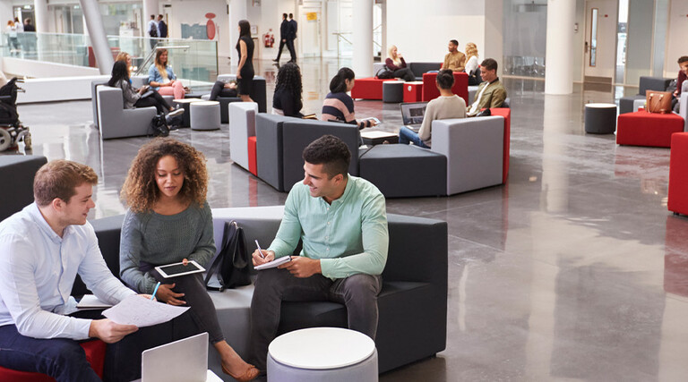 Modern space on campus