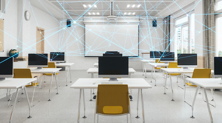 Futuristic classroom 