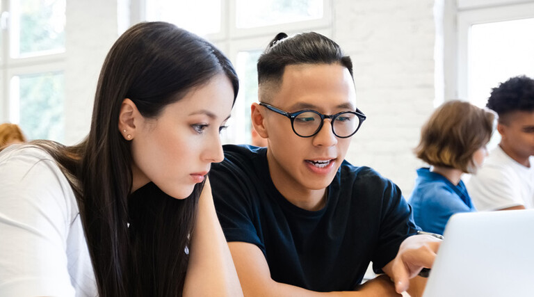 Students collaborating