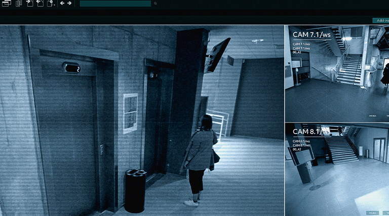 secuirty cameras at a college