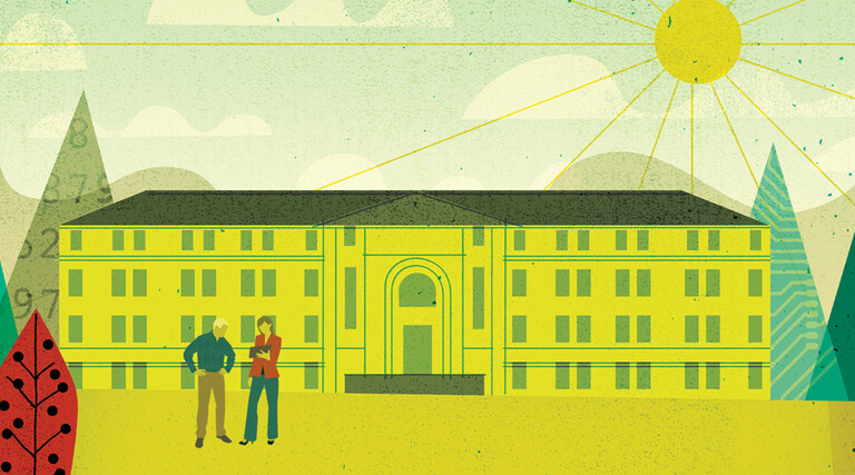 Illustration of schoolhouse