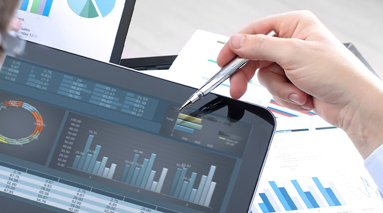 Person reviewing data