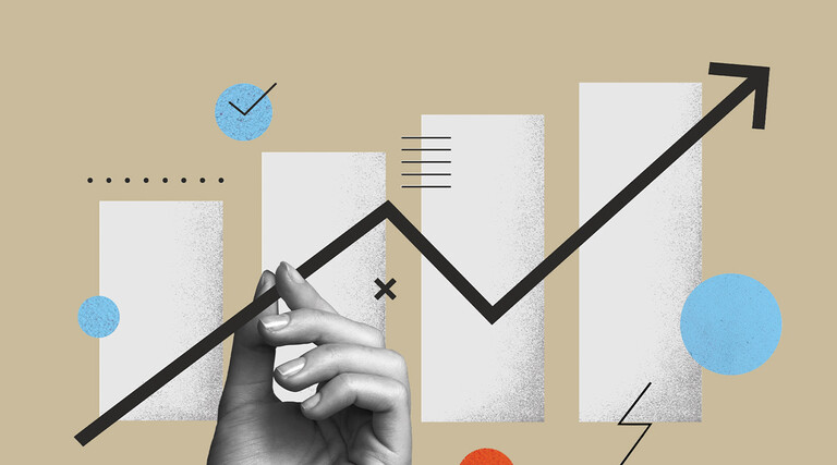 graph with hand