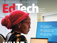 Cover image for Winter 2024 EdTech Magazine: Focus on Higher Education