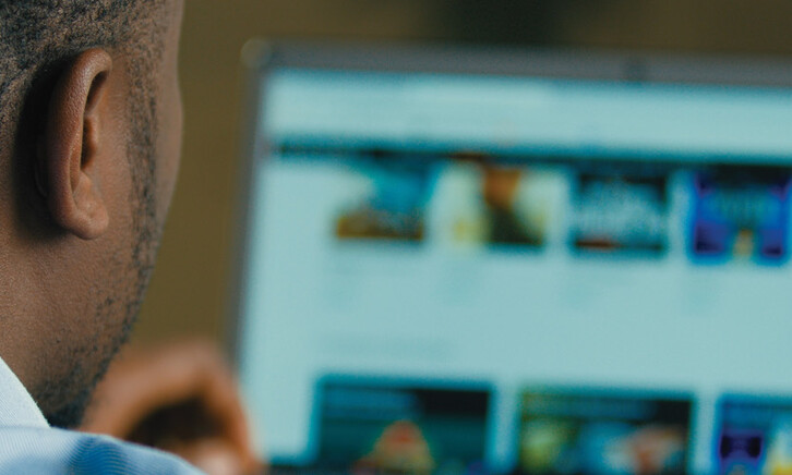 Person using computer