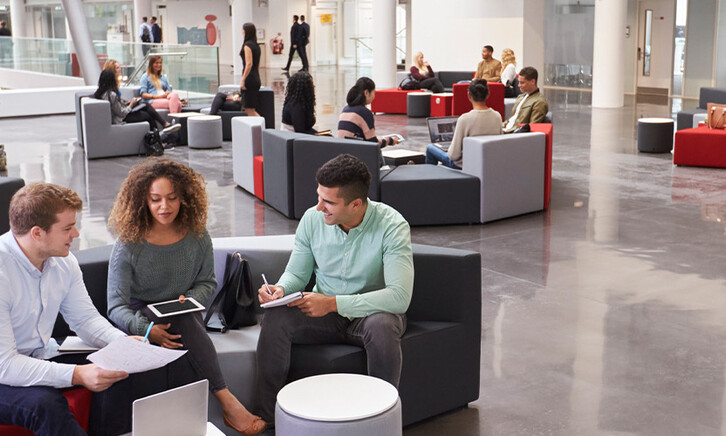 Modern space on campus