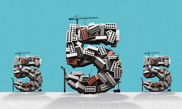 5 builiding blooks illustration