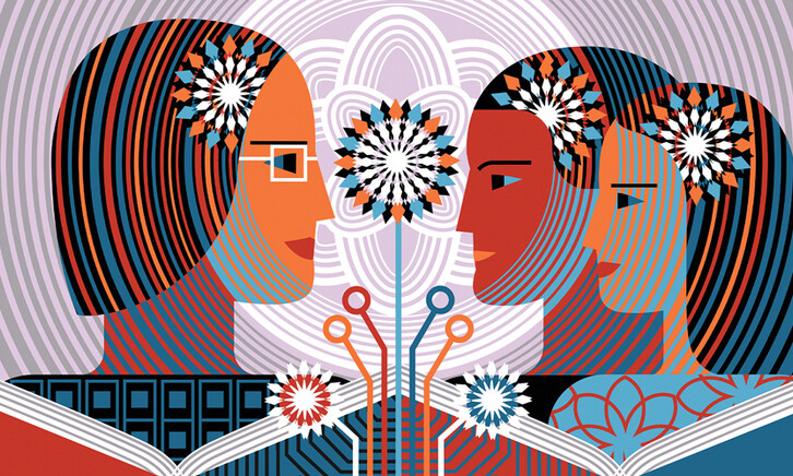 Concept image of student mental health benefitting from AI