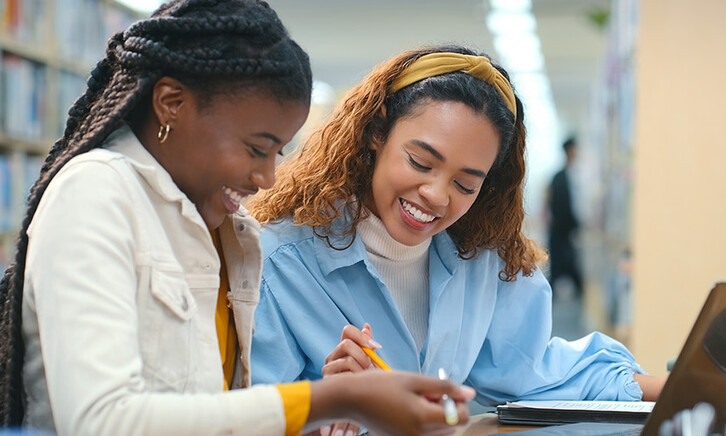 Students working together