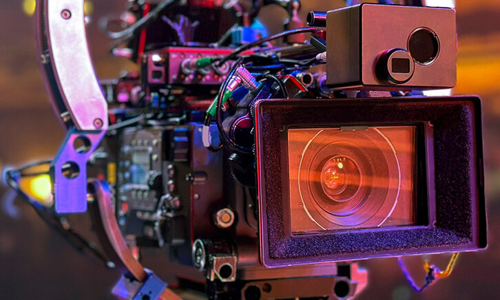 Camera in studio