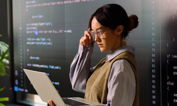 Person using computer