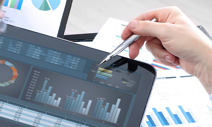 Person reviewing data