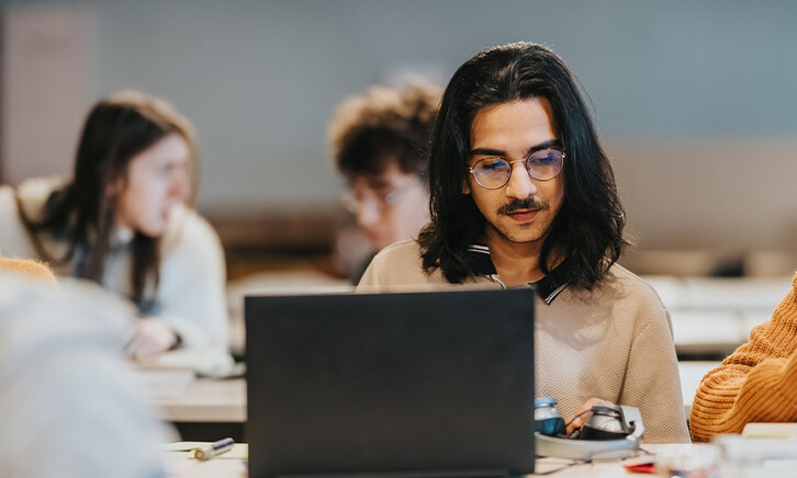 College students using AI