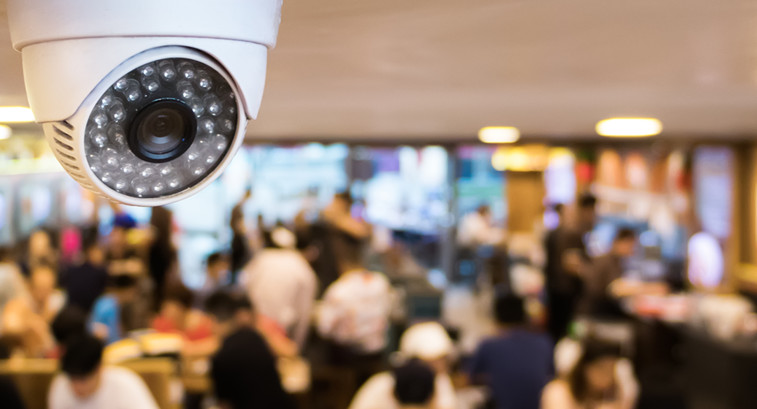 security camera in student union